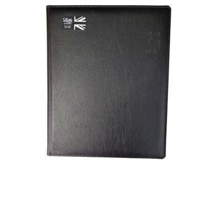 Letts  Agenda Settimanale anno 2025 - 21x26 cm - Nero