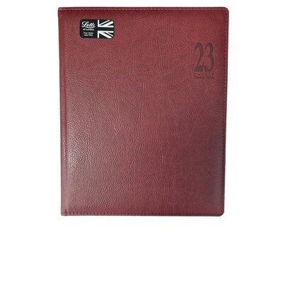Letts  Agenda Settimanale anno 2025 - 21x26 cm - Ciliegia