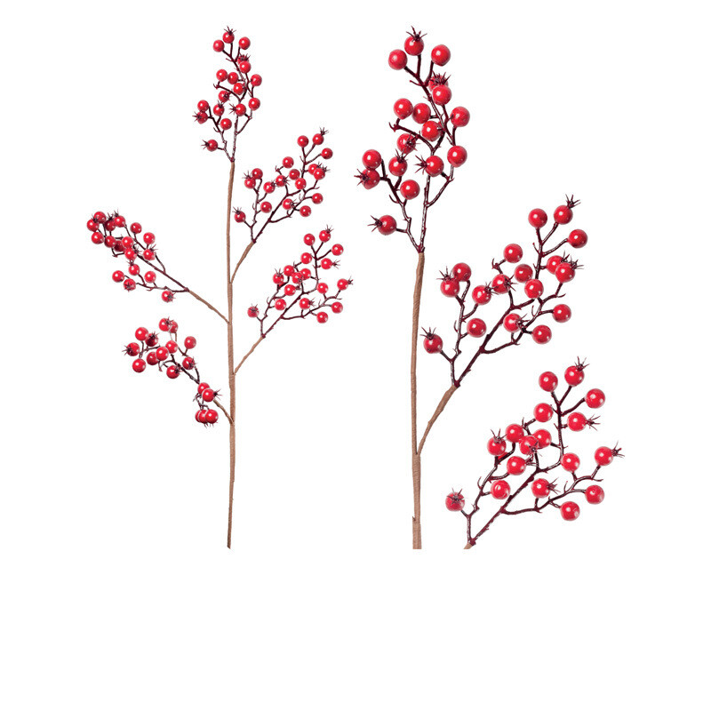 Hogewoning Ramo Bacche Rosse  - H 102 cm