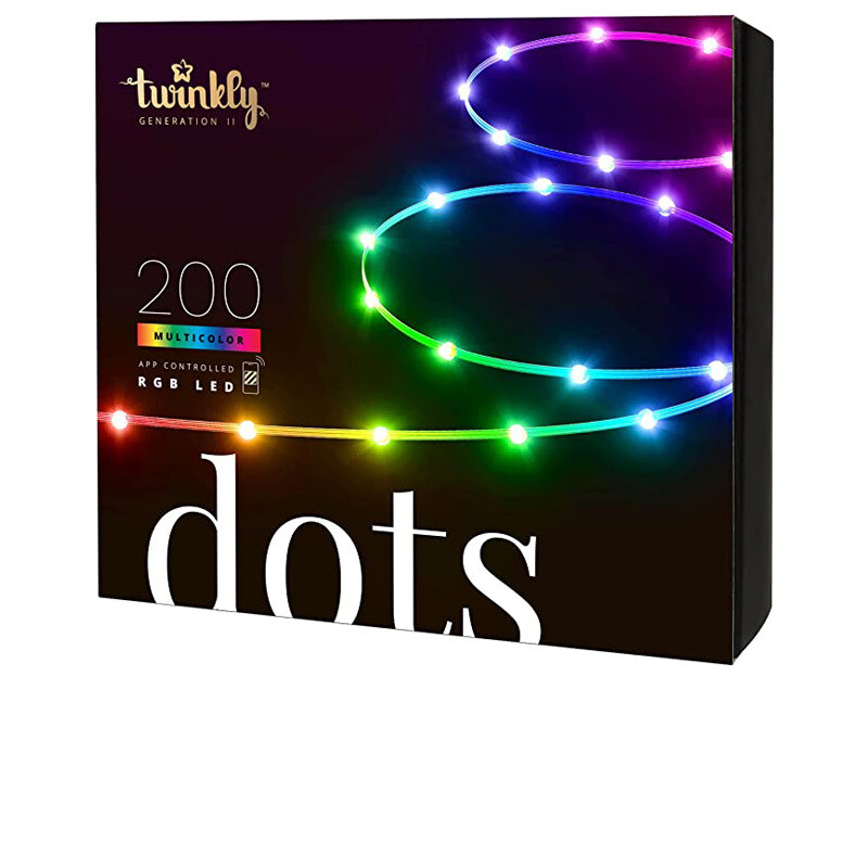 Twinkly Dots Stringa di Luci Flessibile controllate da App - 200 Led