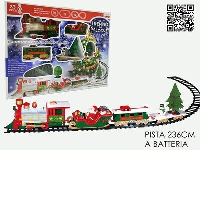 Pista Trenino di Babbo Natale 236 cm