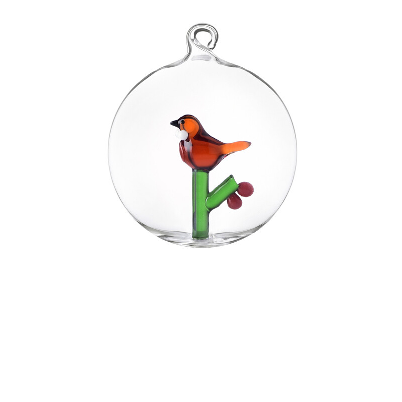 Ichendorf  Palla di Natale Bacca e Uccellino - Woodland Tales
