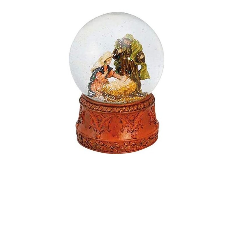 Carillon Sfera con Presepe - H 12 cm