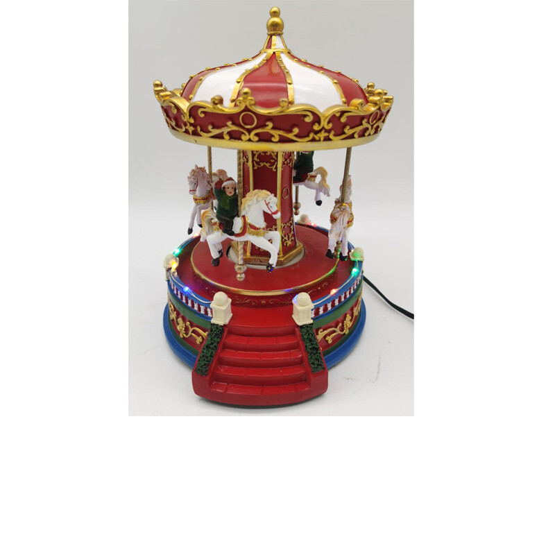 Carillon Giostra Cavalli - H 21 cm