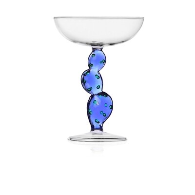 Ichendorf - Coppa Champagne Cactus Blu - Ø 11,5 cm