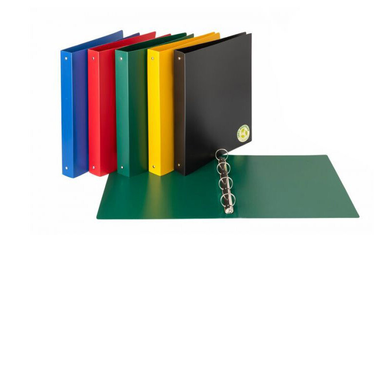 Cartella in PP ecologico 4 anelli tondi Diametro 30 mm - colori assortiti