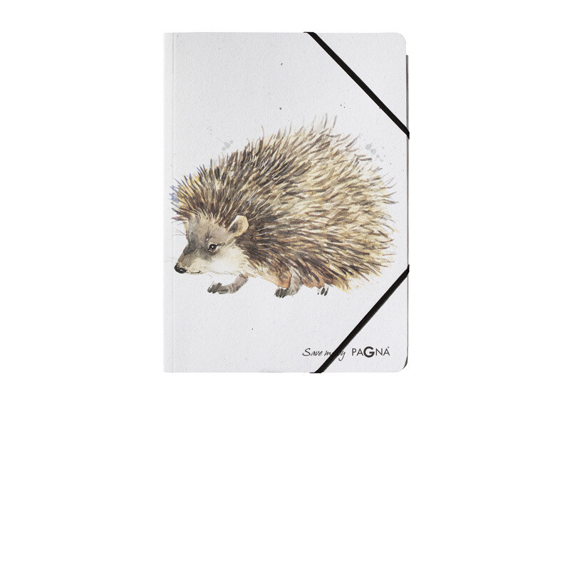 Cartellina con elastico in cartone riciclato Save me by Pagna- 33x24 cm - Riccio