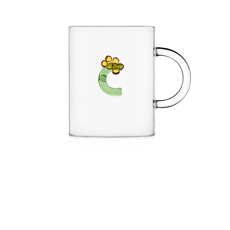 Ichendorf  Tazza Mug  Alfabeto fiorito Lettera C  - 47 cl