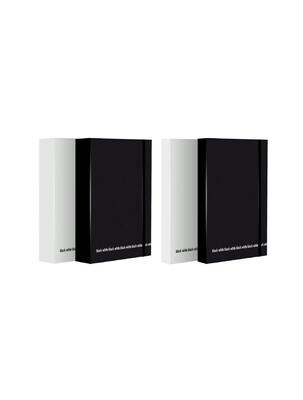 Scatola progetti con elastico Black&White - Dorso 6 cm - 33x24 cm - colori assortiti
