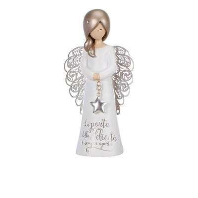 You are my Angel - Figurina Angelo Felicità 12 cm con Stella