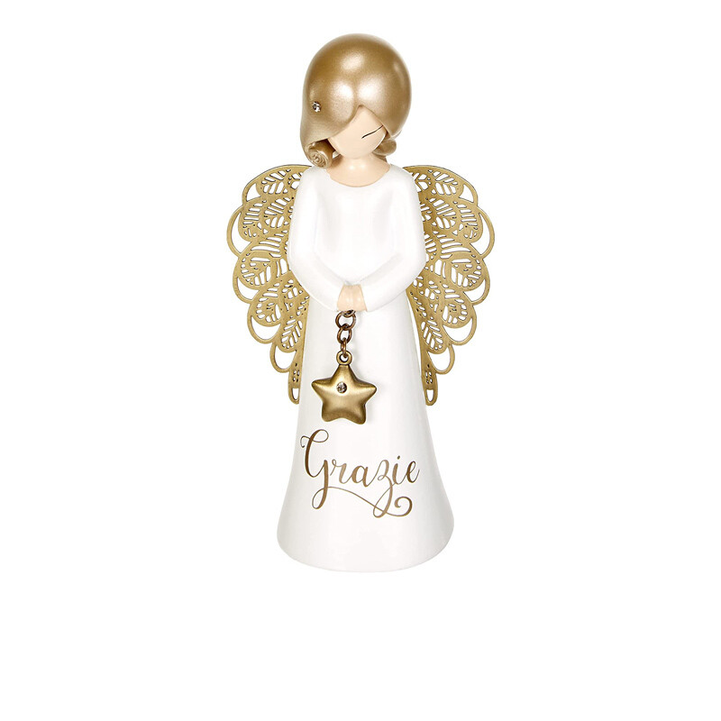 You are my Angel - Figurina Angelo Felicità 12 cm - Grazie