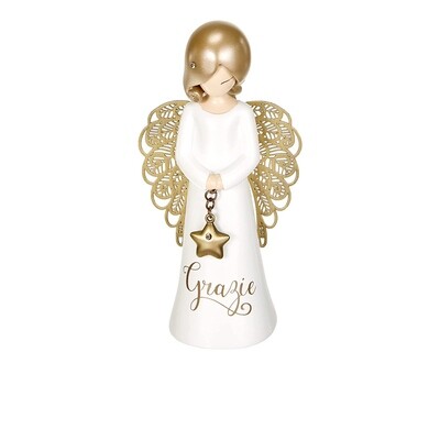You are my Angel - Figurina Angelo Felicità 12 cm - Grazie