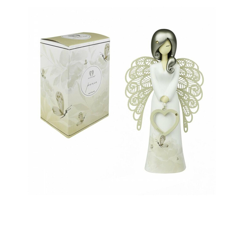 You are my Angel - Figurina Angelo Floreal "Peace" -  15,5 cm