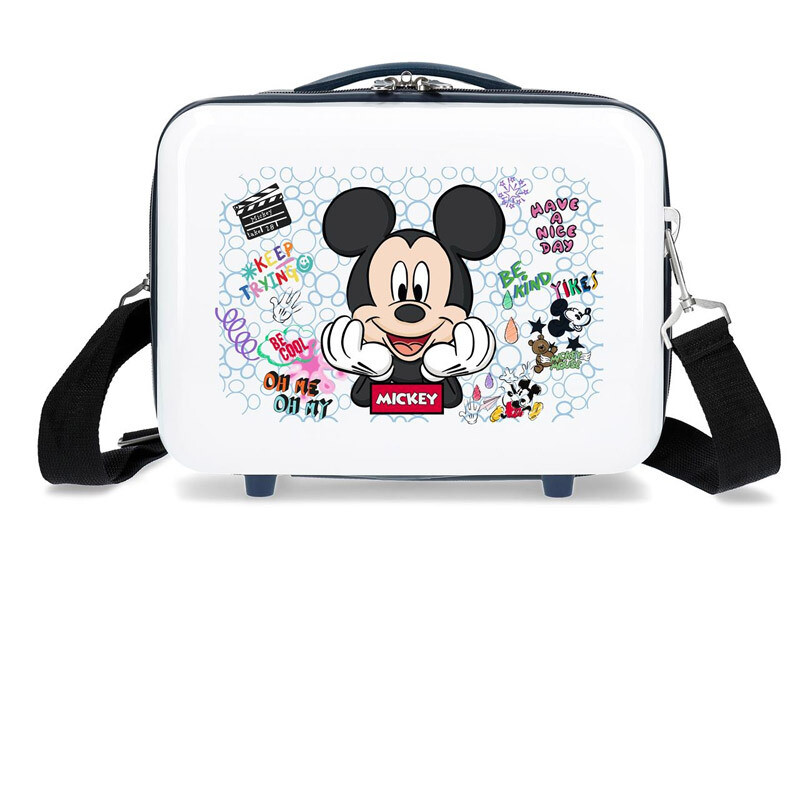 Mickey Mouse Beauty Case Adattabile in ABS - Rigido