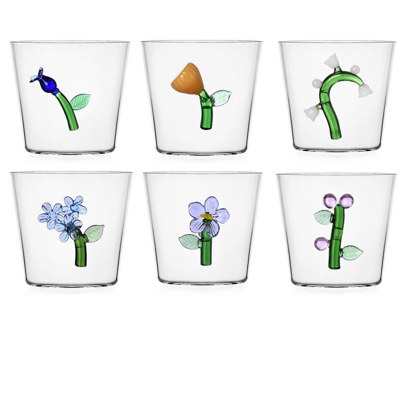 Ichendorf Set 6 Tumbler con Fiori collezione Botanica - 35 cl