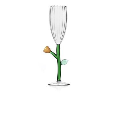 Ichendorf Flute Ottico Fiore Ambra collezione Botanica - H 27cm Ichendorf Flute Ottico Fiore Ambra collezione Botanica - H 27cm