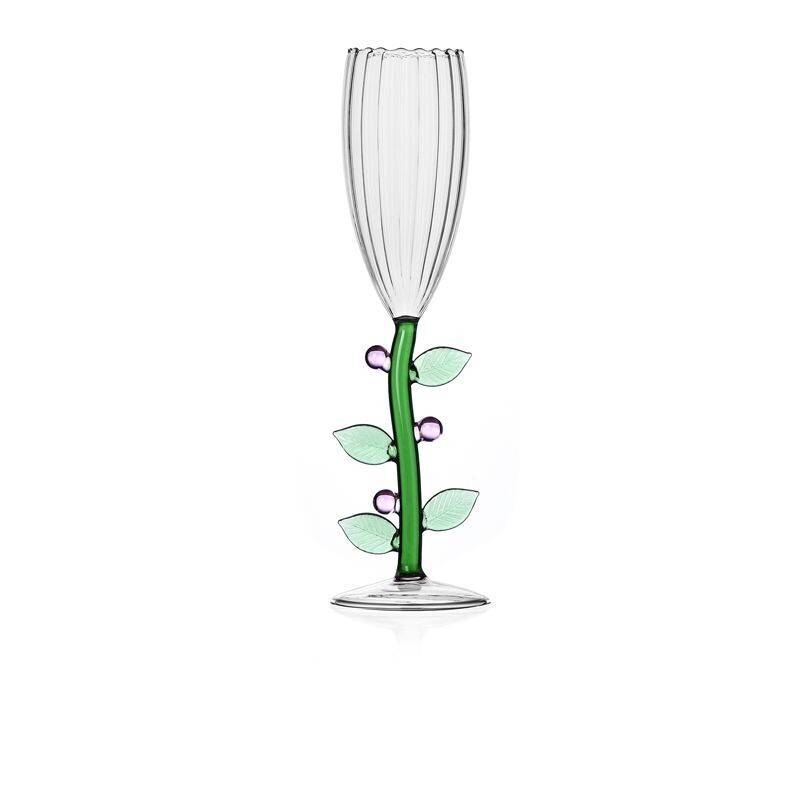 Ichendorf Flute Ottico Fiore Rosa collezione Botanica - H 27cm