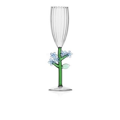 Ichendorf Flute Ottico Fiore Azzurro collezione Botanica - H 27cm