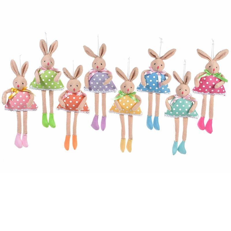 Coniglietto gambelunghe portadolci da appendere - H 34 cm