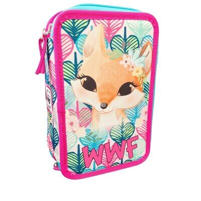 WWF Astuccio 3 Zip Completo - Volpe