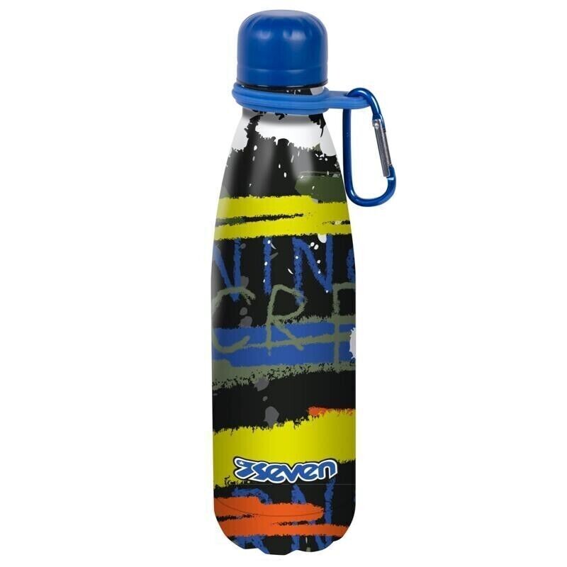 Seven Borraccia Termica 500 ml Inox304 con moschettone