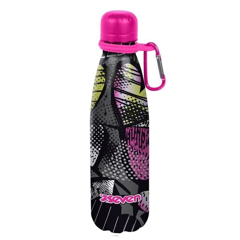 Seven Borraccia Termica 500 ml Inox304 con moschettone