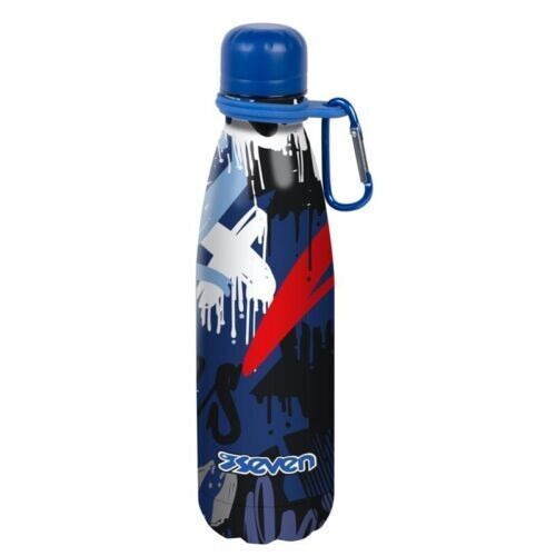 Seven Borraccia Termica 500 ml Inox304 con moschettone