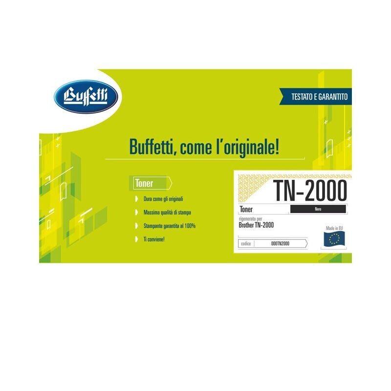 Brother Toner - Compatibile Rigenerato TN-2000 - Nero