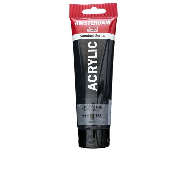 Amsterdam Acrilico Standard 120 ml - Nero Ossido n.735