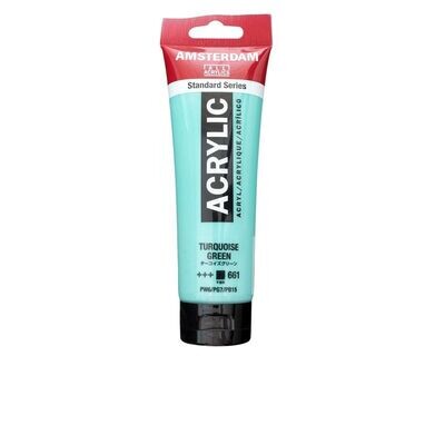 Amsterdam Acrilico Standard 120 ml - Verde Turchese n.661