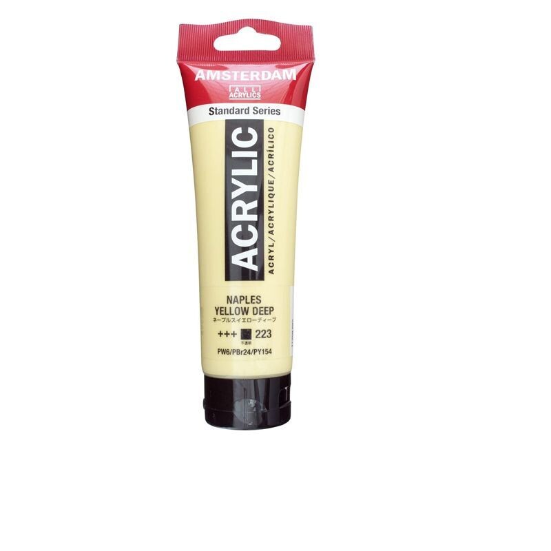Amsterdam Acrilico Standard 120 ml - Giallo Napoli Scuro n.223