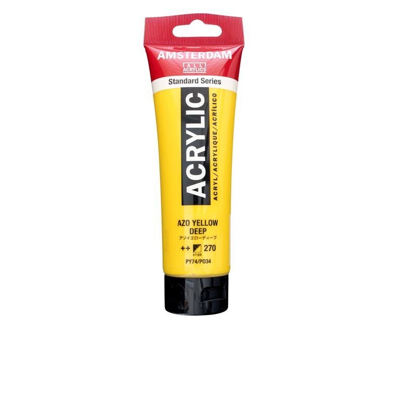 Amsterdam Acrilico Standard 120 ml - Giallo Azoico Scuro n.270