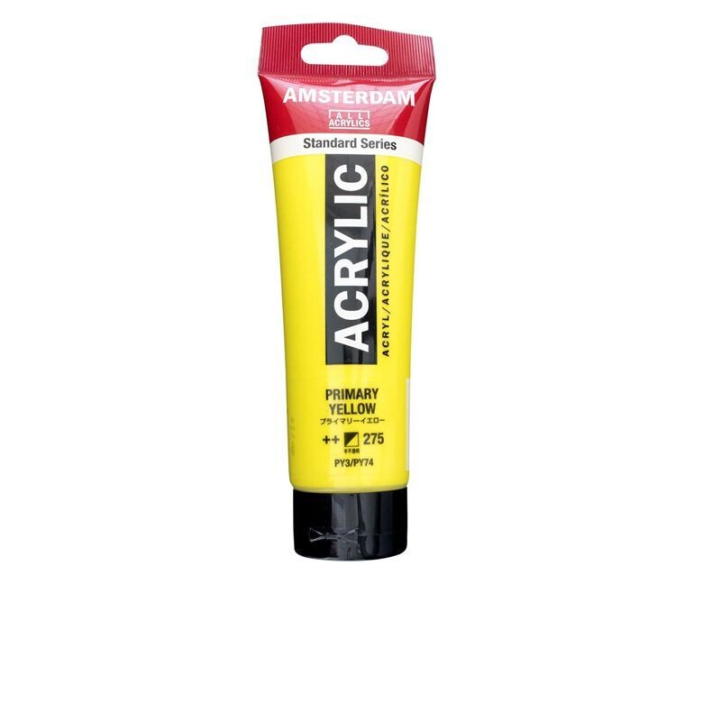 Amsterdam Acrilico Standard 120 ml - Giallo Primario n.275
