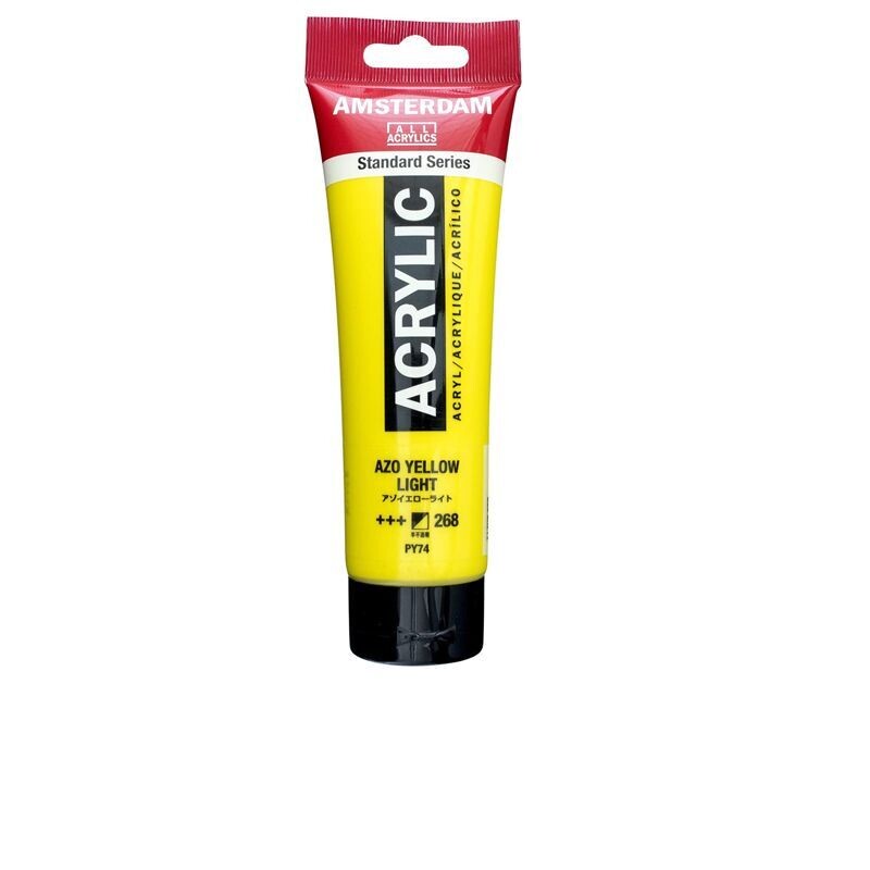 Amsterdam Acrilico Standard 120 ml - Giallo Azoico Chiaro n.268