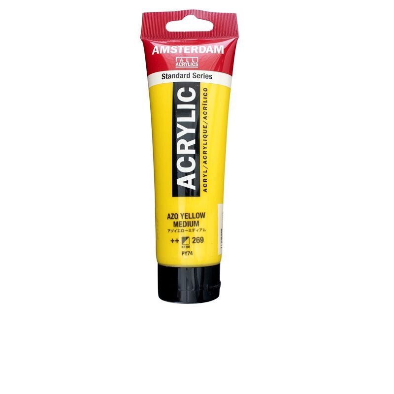 Amsterdam Acrilico Standard 120 ml - Giallo Azoico Medio n.269