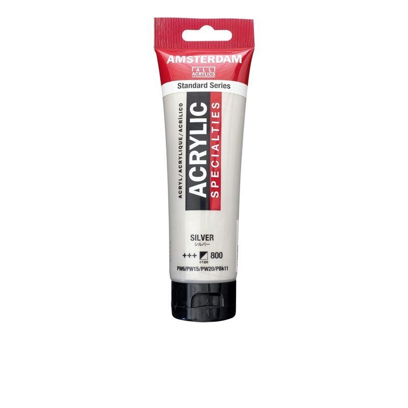 Amsterdam Acrilico Standard 120 ml - Argento n.800