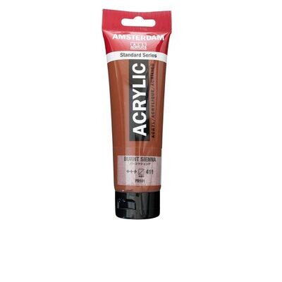 Amsterdam Acrilico Standard 120 ml - Terra di Siena Bruc. n.411