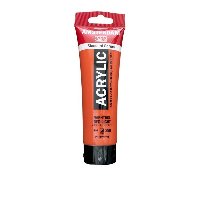 Amsterdam Acrilico Standard 120 ml - Rosso Chiaro Naftolo n.398