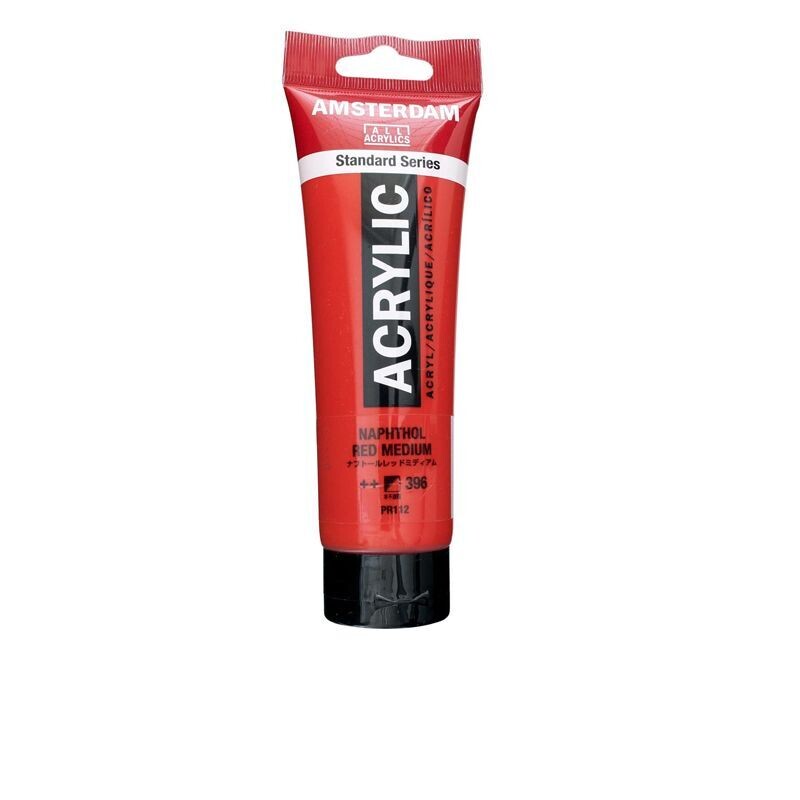 Amsterdam Acrilico Standard 120 ml - Rosso Medio Naftolo n.396