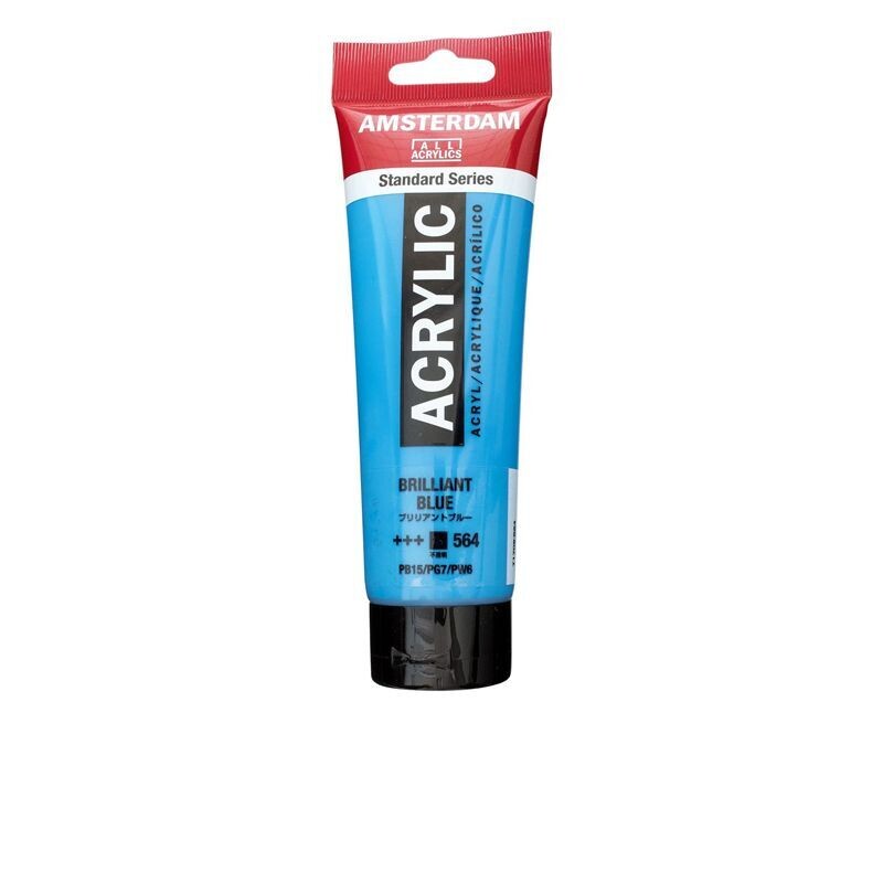 Amsterdam Acrilico Standard 120 ml - Blu Brillante n.564