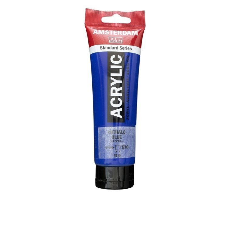 Amsterdam Acrilico Standard 120 ml - Blu Ftalo n.570