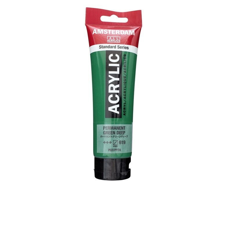 Amsterdam Acrilico Standard 120 ml - Verde Perm.Scuro n.619