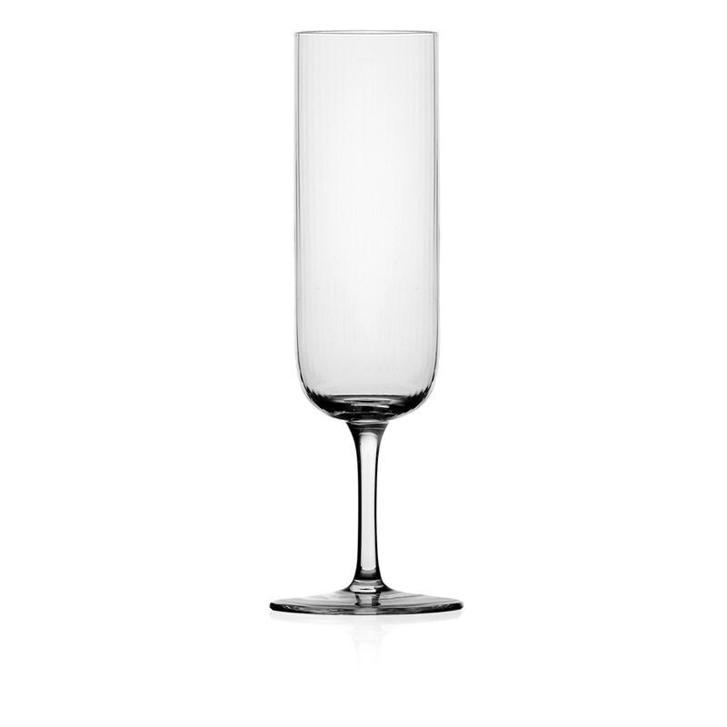 Ichendorf Set 6 flutes in cristallo Pleats