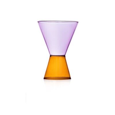 Ichendorf bicchiere Travasi ambra/lilla