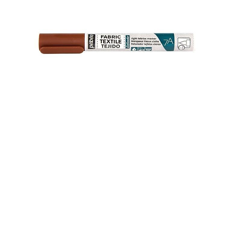 Pebeo Pennarello per tessuti chiari punta tonda 1 mm - Marrone