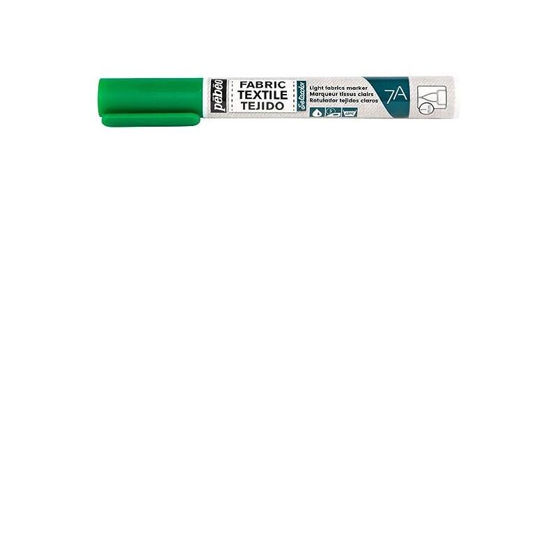 Pebeo Pennarello per tessuti chiari punta tonda 1 mm - Verde