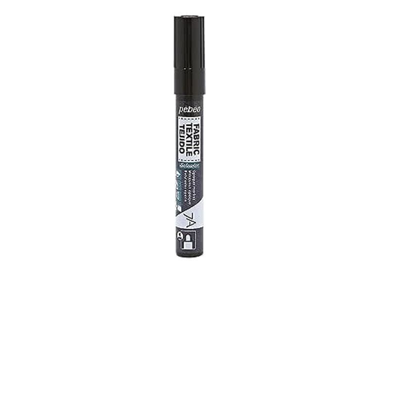 Pebeo Pennarello per tessuti punta tonda 4 mm - Nero Opaco