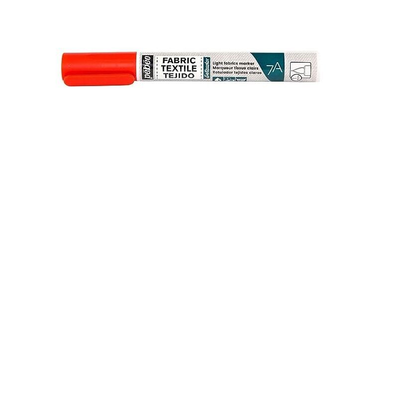 Pebeo Pennarello per tessuti chiari punta tonda 1 mm - Rosso