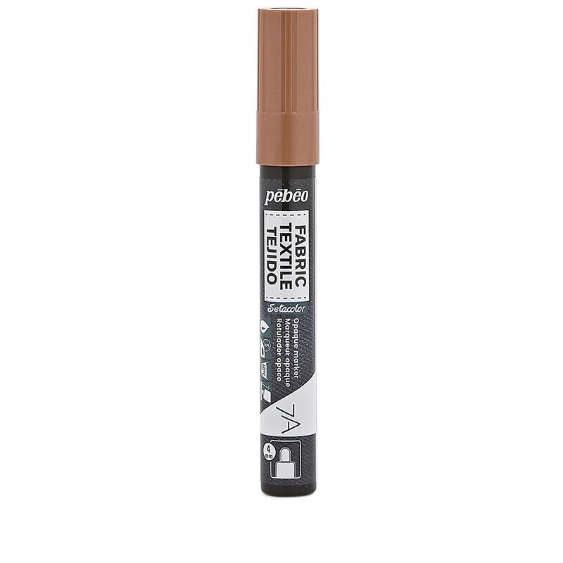 Pebeo Pennarello per tessuti punta tonda 4 mm - Copper