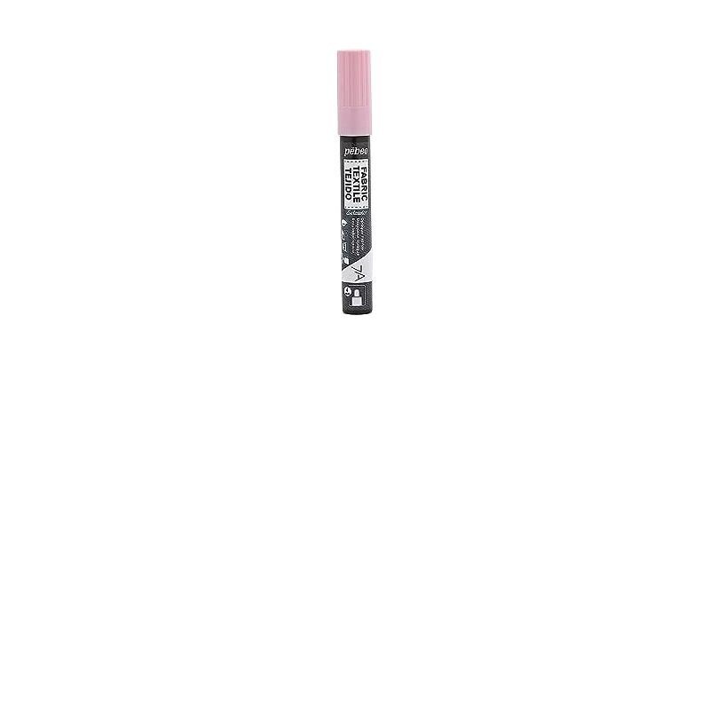 Pebeo Pennarello per tessuti punta tonda 4 mm - Rosa Pastello